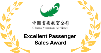 China Yunnan Airlines — Excellent Passenger Sales Award China Yunnan Airlines — Excellent Passenger Sales Award